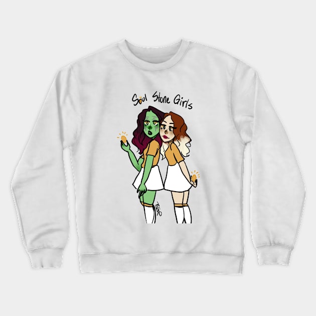 Soul Stone Girls Crewneck Sweatshirt by MershadiesArt